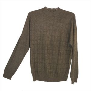 Perry Ellis Men’s Mock Neck Long Sleeve Sweater Large